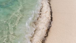 Превью обои волна, пляж, море, вода, песок