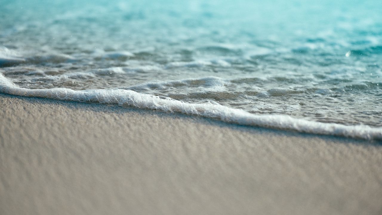 Обои волна, пляж, песок, море, берег