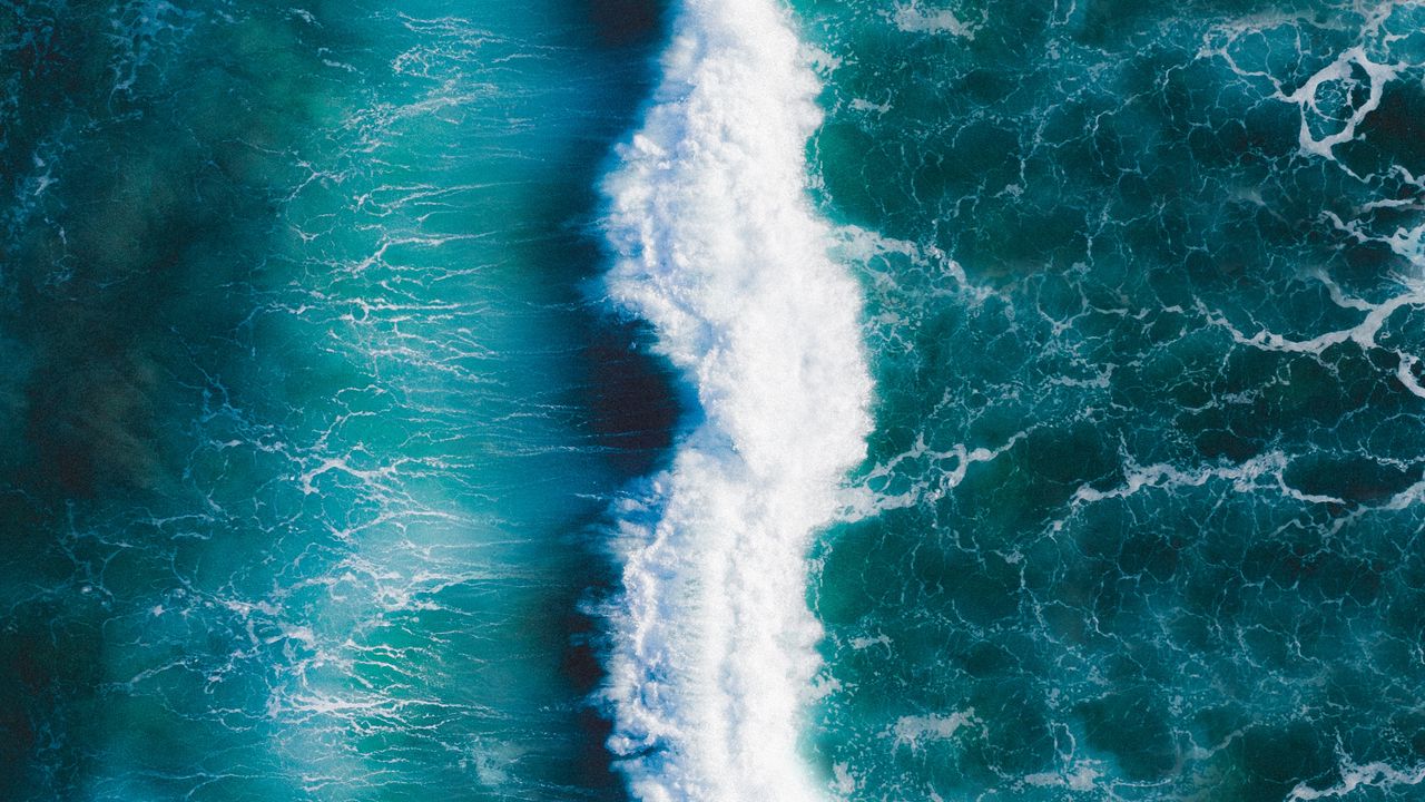 Обои волна, прибой, океан, пена