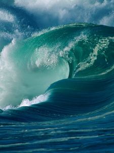Превью обои волна, стихия, поток, океан, гавайи
