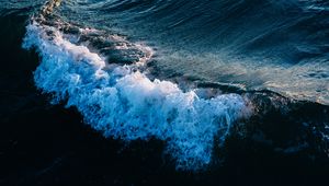 Превью обои волна, вода, океан, шторм
