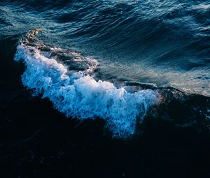 Превью обои волна, вода, океан, шторм
