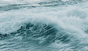 Превью обои волна, вода, пена, море