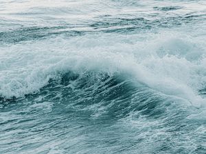 Превью обои волна, вода, пена, море