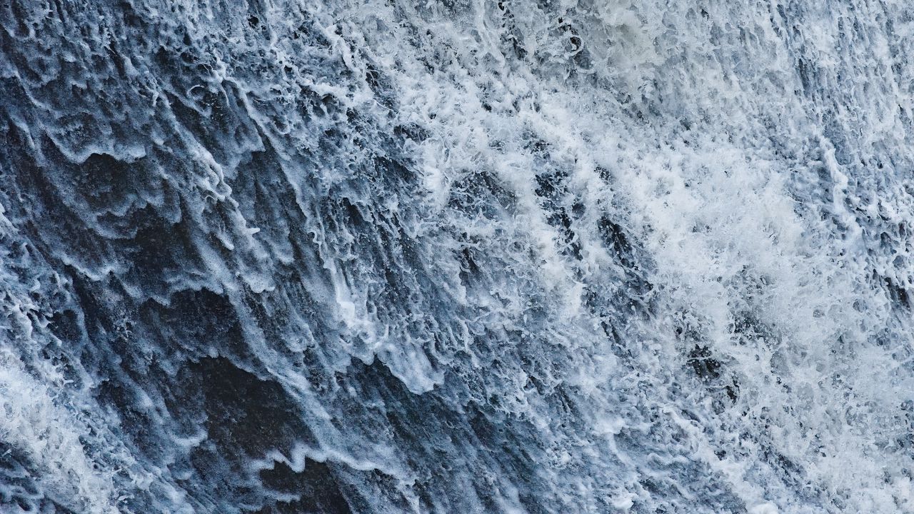 Обои волна, вода, пена, брызги