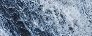 Превью обои волна, вода, пена, брызги