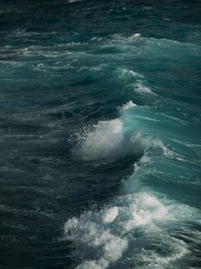 Превью обои волны, брызги, вода, море