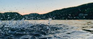 Превью обои волны, капли, вода, брызги