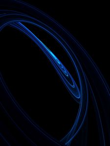 Превью обои волны, линии, абстракция, темный, синий