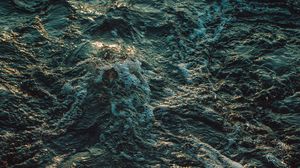 Превью обои волны, море, пена, блики, вода