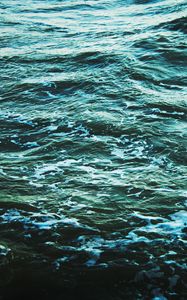 Превью обои волны, море, вода, рябь, пена