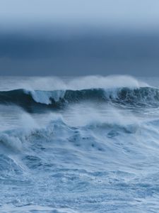 Превью обои волны, море, вода, шторм