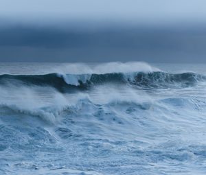 Превью обои волны, море, вода, шторм