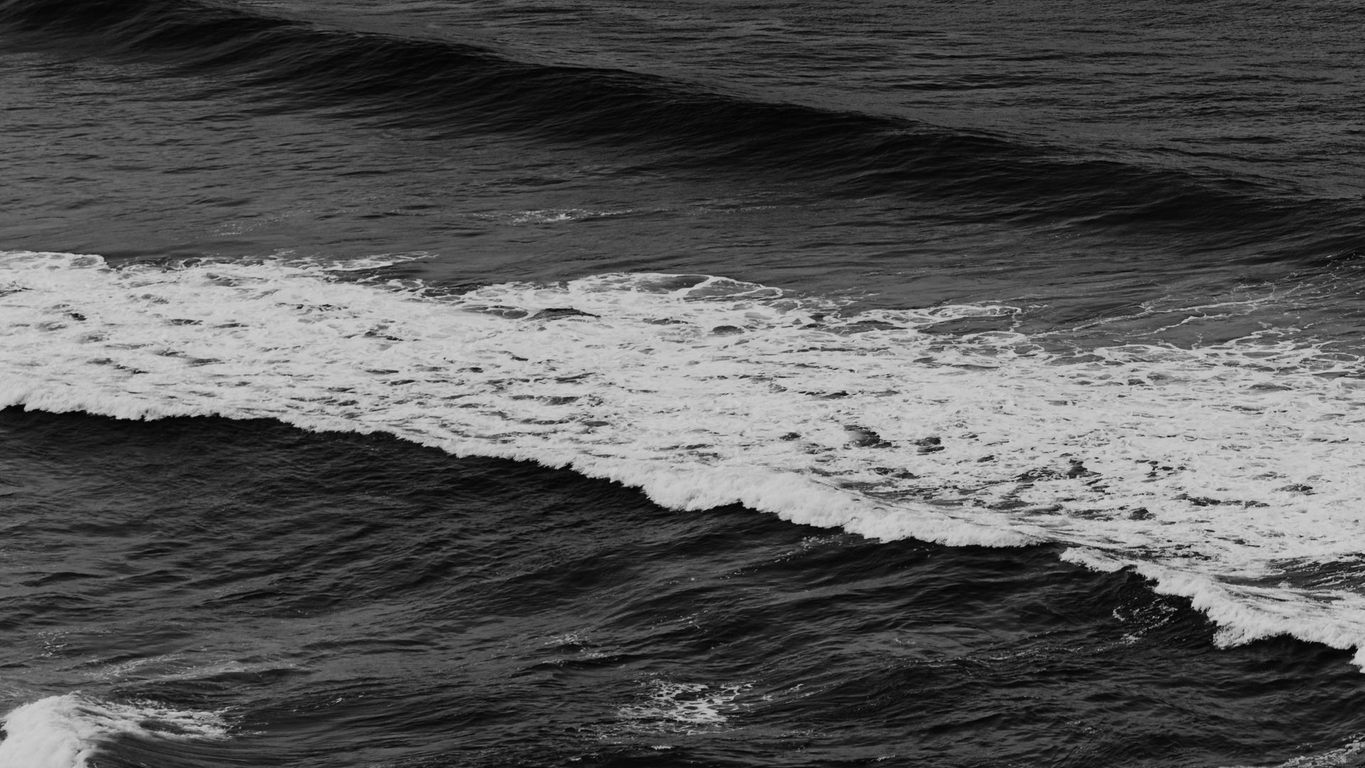 Океан черно белое фото