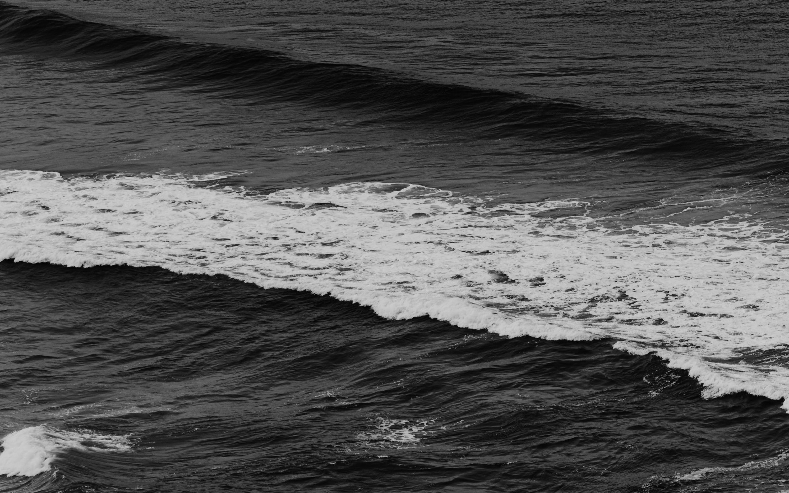 Океан черно белое фото