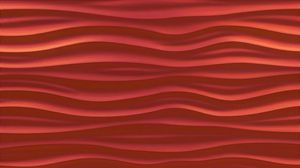 Превью обои волны, поверхность, текстура, красный