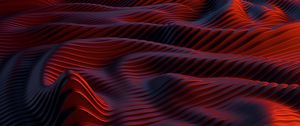 Превью обои волны, рельеф, поверхность, 3d