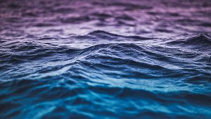 Превью обои волны, рябь, вода, море