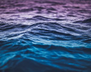 Превью обои волны, рябь, вода, море