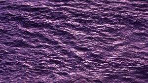 Превью обои волны, рябь, вода, поверхность, фиолетовый