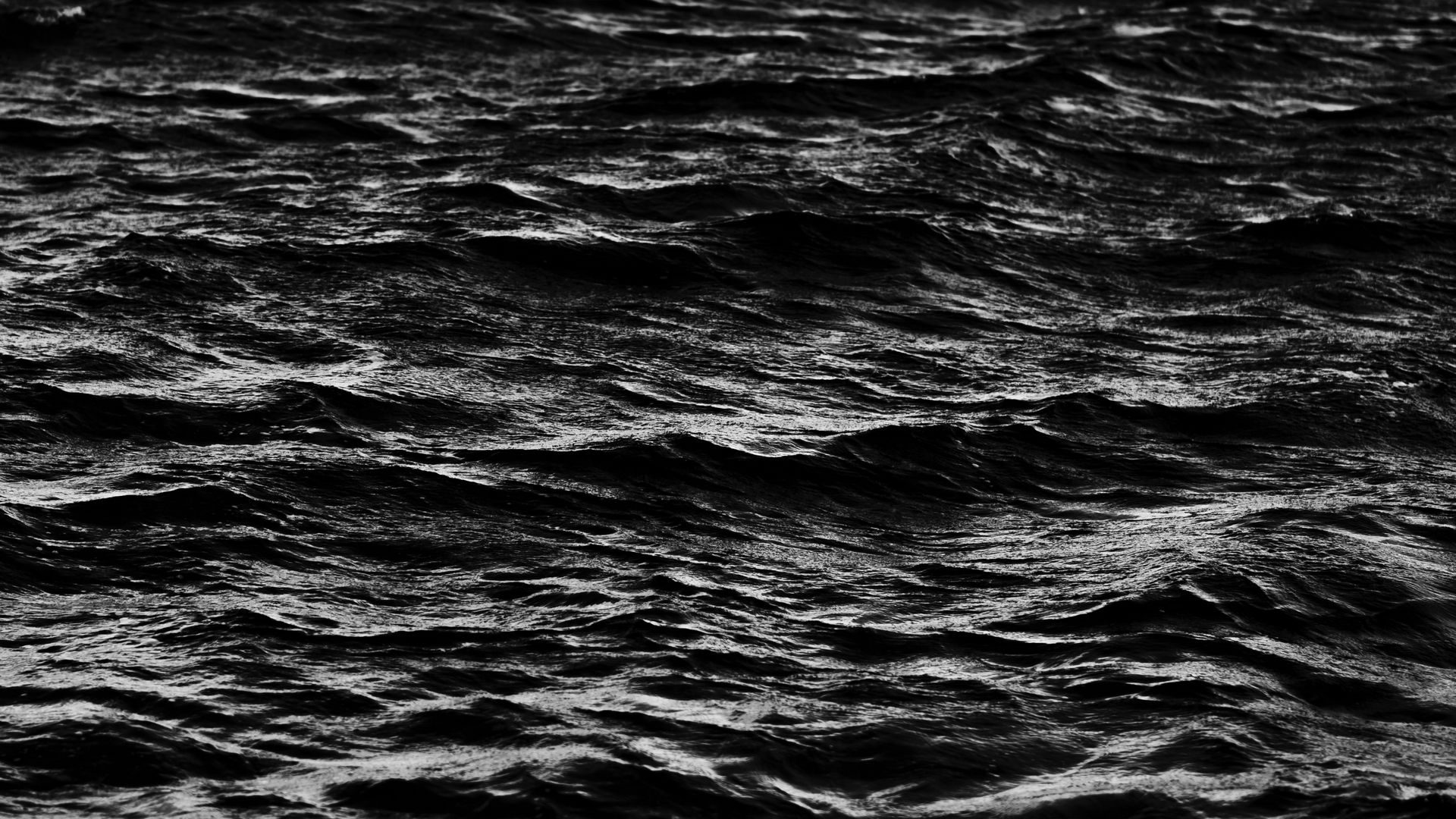 Скачать 1920x1080 волны, вода, черный обои, картинки full hd, hdtv, fhd,  1080p
