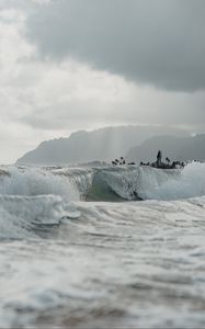 Превью обои волны, вода, море, шторм