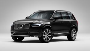 Превью обои volvo xc90, черный, вид сбоку