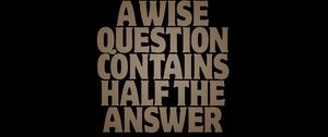 Превью обои вопрос, ответ, надпись, фраза, мудрость, слова