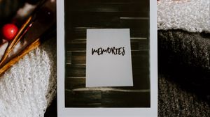 Превью обои воспоминания, фотография, слово, надпись, текст