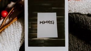 Превью обои воспоминания, фотография, слово, надпись, текст