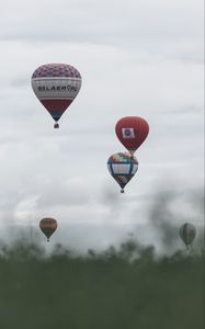 Превью обои воздушные шары, шар, разноцветный, полет