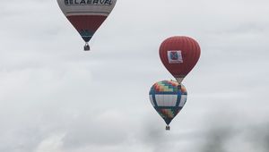 Превью обои воздушные шары, шар, разноцветный, полет