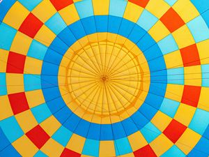 Превью обои воздушный шар, круги, разноцветный, фрагменты