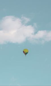 Превью обои воздушный шар, небо, облака, полет, высота