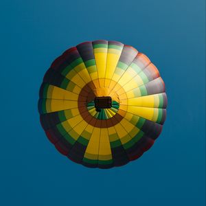 Превью обои воздушный шар, разноцветный, небо, полет, высота