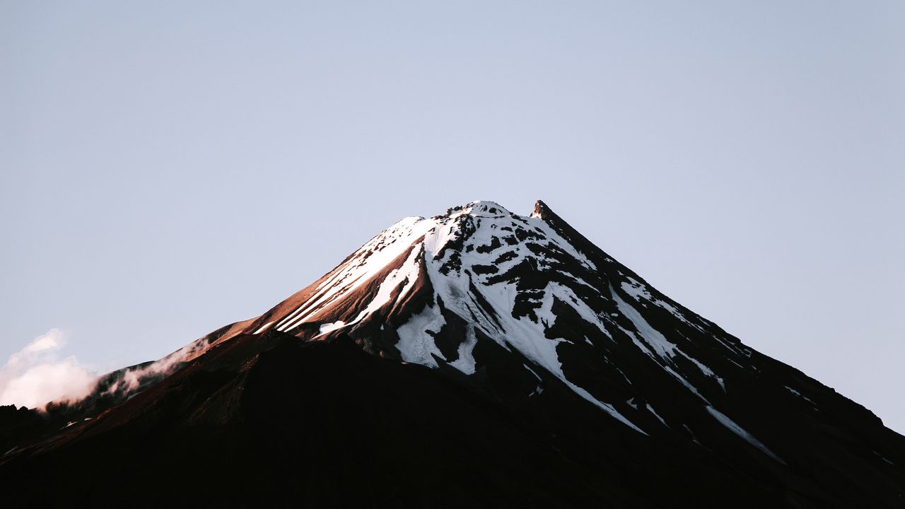 Обои вулкан, вершина, снежный, рельеф