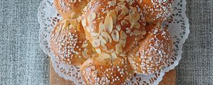 Превью обои выпечка, сладости, кулинария, вид сверху, еда