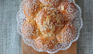 Превью обои выпечка, сладости, кулинария, вид сверху, еда