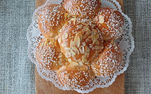 Превью обои выпечка, сладости, кулинария, вид сверху, еда