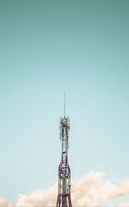 Превью обои вышка, небо, облако, минимализм