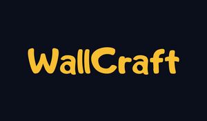 Превью обои wallcraft, надпись, слово, логотип, минимализм