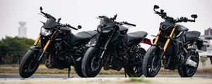 Превью обои yamaha mt-09, yamaha, мотоцил, байк, черный