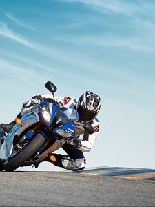 Превью обои yamaha, yzf r6, мотоцикл, байк, 2015