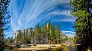 Превью обои yosemite national park, yosemite, горы, небо, hdr