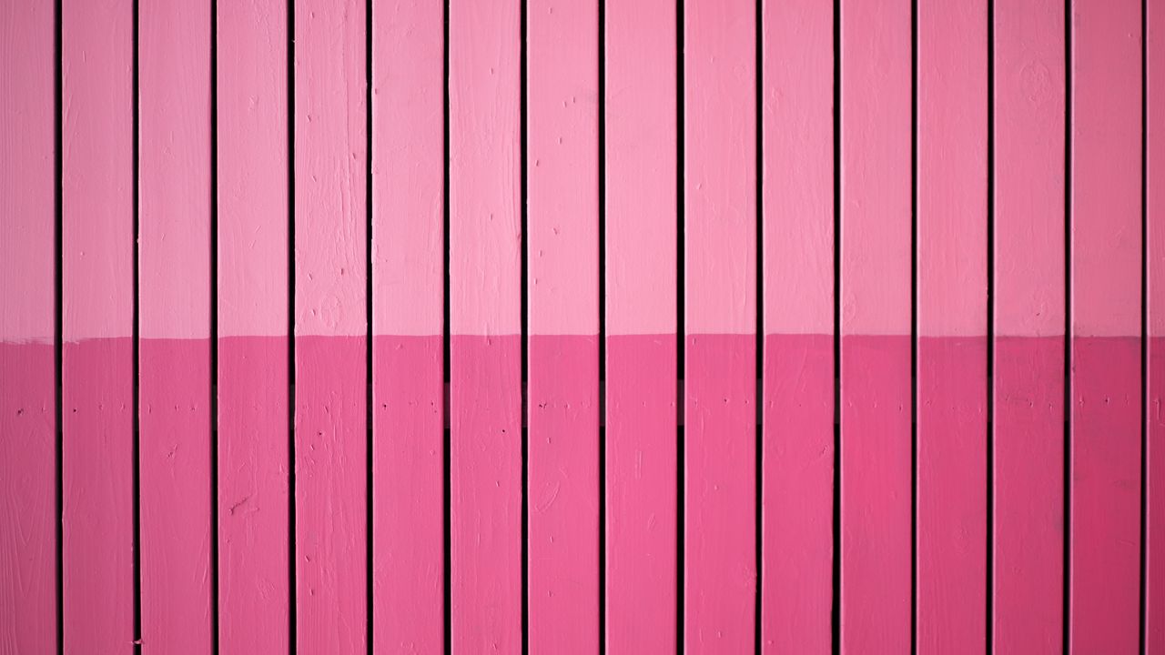 Обои забор, деревянный, розовый