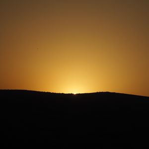 Превью обои закат, горизонт, солнце, небо