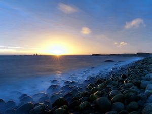 Превью обои закат, море, пейзаж