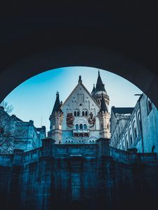 Превью обои замок, архитектура, арка