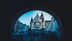 Превью обои замок, архитектура, арка