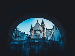 Превью обои замок, архитектура, арка